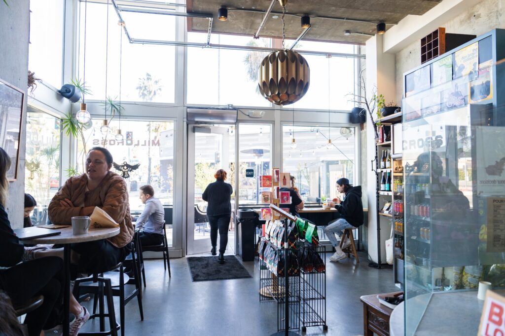 “Culver City Photographer, Emily Winnie, visits Mill Cross Coffee and enjoys a coffee break”